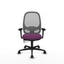 PIQUERAS Y CRESPO Silla de oficina Cilanco Morado y Gris