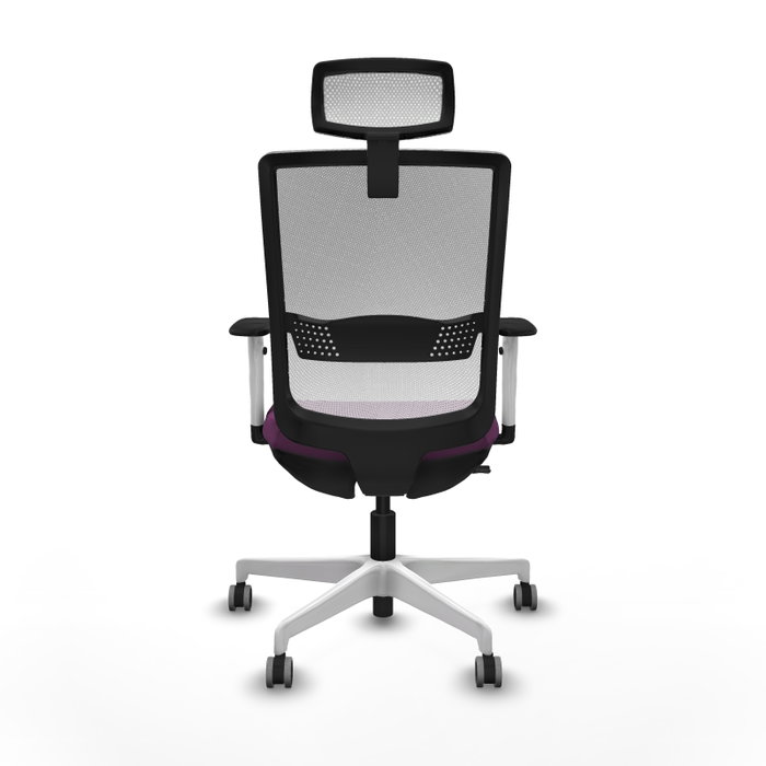 PIQUERAS Y CRESPO Silla de oficina Haches con mecanismo Sincro/Traslack, Morado y Blanco PIQUERAS Y CRESPO Silla de oficina Haches con mecanismo Sincro/Traslack, Morado y Blanco