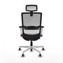 PIQUERAS Y CRESPO Silla de oficina Haches con mecanismo Sincro/Traslack, Morado y Blanco