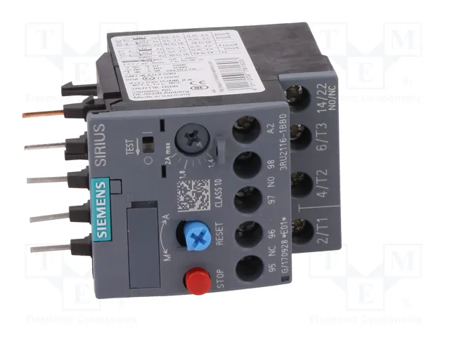 SIEMENS 3RU2116-1BB0 Relé térmico S00
