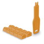 Lindy Bloqueador de Puertos RJ-45 con Llave Naranja - Kit de 10 Unidades + 1 Llave de Seguridad para Protección Física de Red