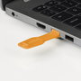 Lindy Bloqueador de Puertos RJ-45 con Llave Naranja - Kit de 10 Unidades + 1 Llave de Seguridad para Protección Física de Red
