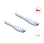 DeLOCK 81234 Cable USB C a USB C 1m, USB 2.0, Power Delivery 3.0, 60W, Carga Rápida, Azul