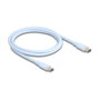 DeLOCK Cable USB 2.0 USB tipo C a USB tipo C PD 3.0 60 W 1 m Azul Silicona 81234
