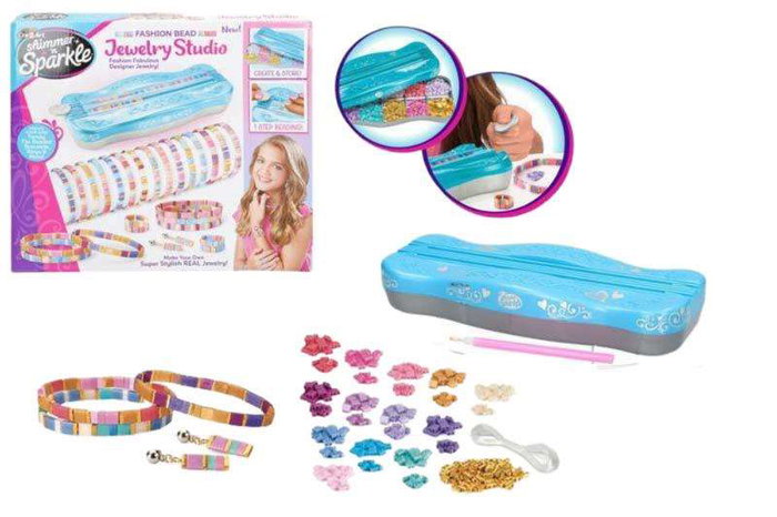 Shimmer N Sparkle Estudio Joyería - Kit para Crear Pulseras, Collares y Pendientes - A partir de 8 Años