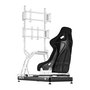 Oplite 102068 On Top Monitor Mount R8 - Soporte para Monitor de Simulador de Vuelo/Carreras, Blanco, Acero, 782 mm