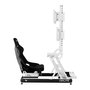 Oplite 102068 On Top Monitor Mount R8 - Soporte para Monitor de Simulador de Vuelo/Carreras, Blanco, Acero, 782 mm