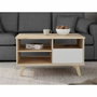Aucune Mesa de centro VANKKA Rectangular Roble / Blanco mate