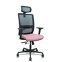 PIQUERAS Y CRESPO Silla Haches con Mecanismo Sincro/Traslack, Asiento Rosa y Respaldo Negro