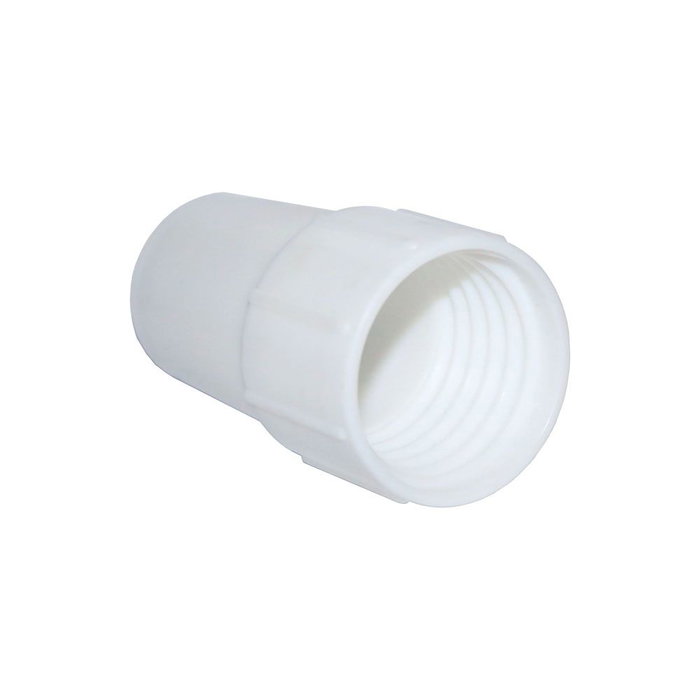 EDM Conector de Manguera para Limpiafondos, Ø 4 cm Interior Rosca, Ø 5 cm Exterior, Longitud 9.5 cm, Blanco EDM Conector de Manguera para Limpiafondos, Ø 4 cm Interior Rosca, Ø 5 cm Exterior, Longitud 9.5 cm, Blanco