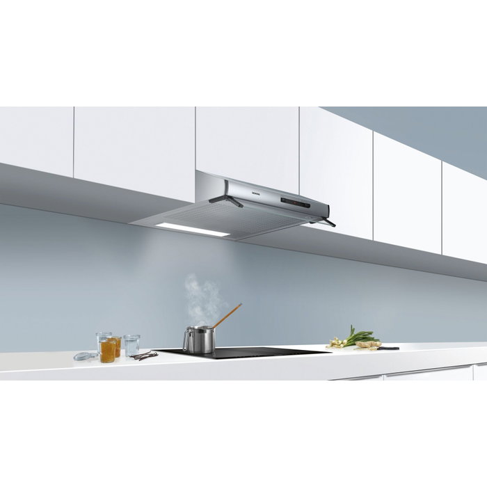 Siemens LU62LFA51 Campana extractora iQ100 bajo armario 60 cm Plata