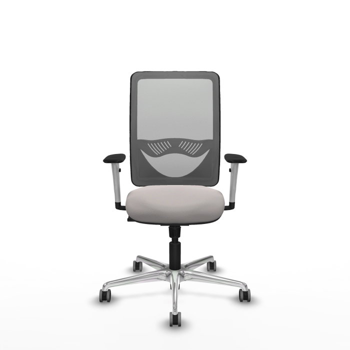 PIQUERAS Y CRESPO Silla de oficina Zulema con mecanismo Sincro Blanco y Gris PIQUERAS Y CRESPO Silla de oficina Zulema con mecanismo Sincro Blanco y Gris