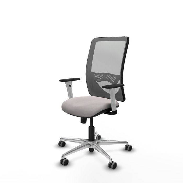 PIQUERAS Y CRESPO Silla de oficina Zulema con mecanismo Sincro Blanco y Gris PIQUERAS Y CRESPO Silla de oficina Zulema con mecanismo Sincro Blanco y Gris
