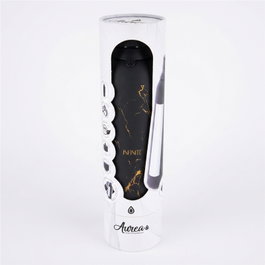 AUREA Botella térmica con interior cerámico, 2 tapones, 750ml, black pure gold