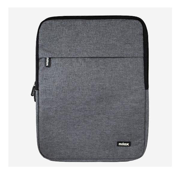 Nilox SLEEVE 15.6 Funda Acolchada para Portátil o Tablet 15.6" (39.6 cm), Color Gris, 2 Compartimentos, Ligera, Poliéster