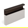 Viefe Tirador Aluminio Embutir Modelo Six L597/L3000 Blanco Mate, Negro Lava, Marrón Metal Largo 597 Acabado Blanco Mate