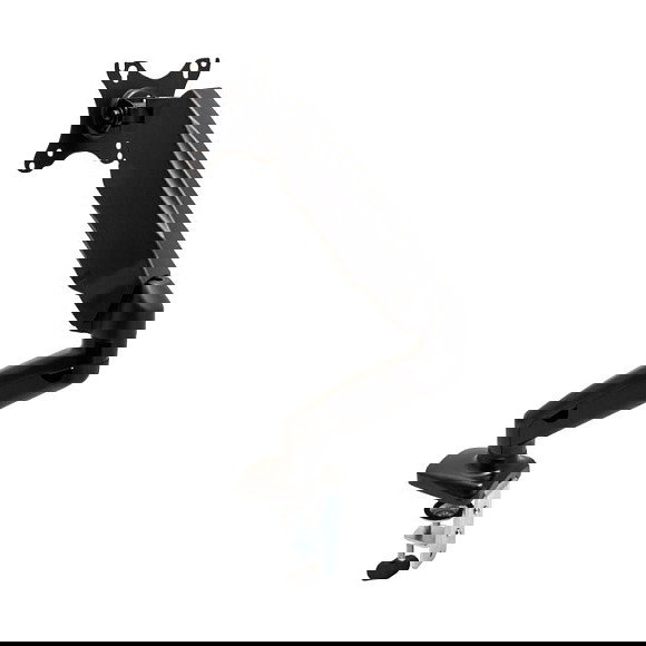 VALUE LCD-Arm Soporte Brazo de Monitor, Montaje en Escritorio con Gasfeder, 5 Gelenke, para Pantallas de 13-27 Pulgadas hasta 6.5 kg, Negro