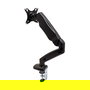 VALUE LCD-Arm Soporte Brazo de Monitor, Montaje en Escritorio con Gasfeder, 5 Gelenke, para Pantallas de 13-27 Pulgadas hasta 6.5 kg, Negro