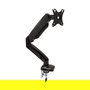 VALUE LCD-Arm Soporte Brazo de Monitor, Montaje en Escritorio con Gasfeder, 5 Gelenke, para Pantallas de 13-27 Pulgadas hasta 6.5 kg, Negro