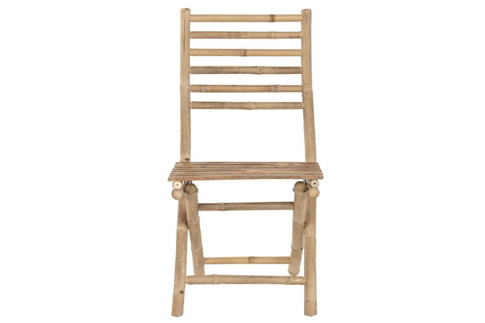 DKD Home Decor Silla Tropical Marron 95x45x55 cm Bambu Plegable