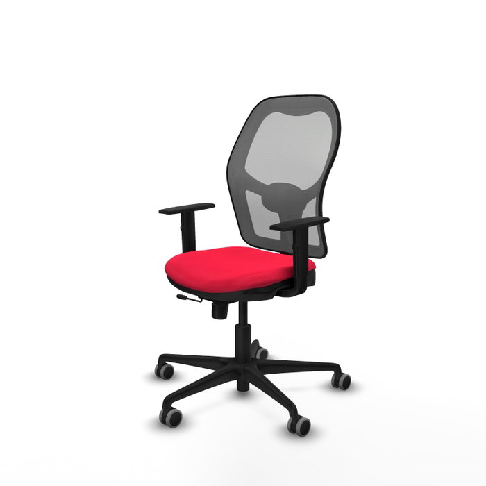 PIQUERAS Y CRESPO Silla de oficina Jorquera Rojo/Gris con Mecanismo Sincro/Traslack PIQUERAS Y CRESPO Silla de oficina Jorquera Rojo/Gris con Mecanismo Sincro/Traslack