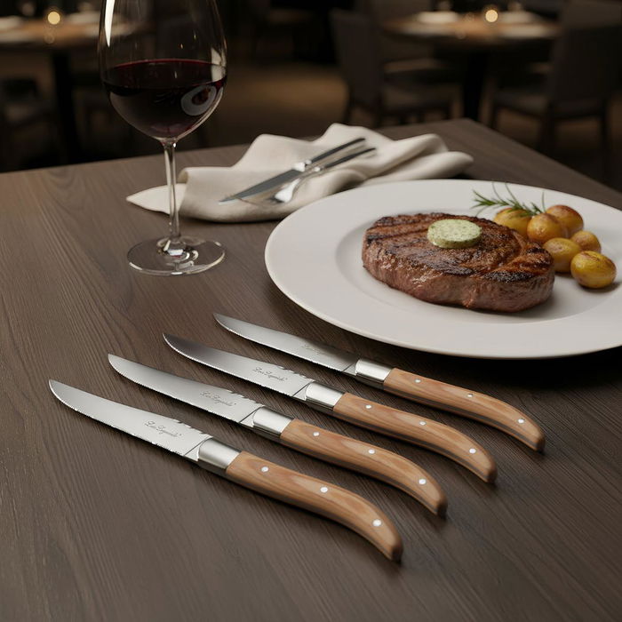Set 6 Cuchillos Steaks Louis Lou Laguiole 23x2x1 cm Set 6 Cuchillos Steaks Louis Lou Laguiole 23x2x1 cm