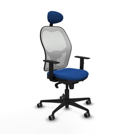 PIQUERAS Y CRESPO Silla de oficina Jorquera Azul y Blanco