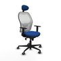 PIQUERAS Y CRESPO Silla de oficina Jorquera Azul y Blanco
