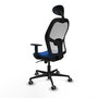 PIQUERAS Y CRESPO Silla de oficina Jorquera Azul y Blanco