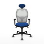 PIQUERAS Y CRESPO Silla de oficina Jorquera Azul y Blanco