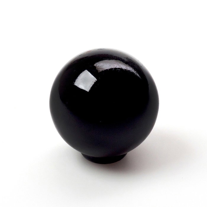 Rei Pomo para Mueble 308, Negro, ABS, Ø28 x 30 mm, Incluye Tornillos M4 Rei Pomo para Mueble 308, Negro, ABS, Ø28 x 30 mm, Incluye Tornillos M4