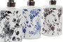 DKD Home Decor Dosificador de Cristal y ABS 450ml Surtido de 3 Unidades
