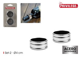 Wooow Set 2 Anillas Antigoteo Vino Privilege (4 cm x 2.5 cm x 4 cm) (36 Cajas)