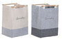 DKD Home Decor Cesta Ropa Fieltro Surtido de 2 Colores