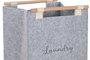 DKD Home Decor Cesta Ropa Fieltro Surtido de 2 Colores