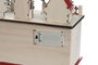 DKD Home Decor Calendario Adviento Navidad Tradicional Rojo Beige 11 x 23 x 45 cm (2 Unidades)