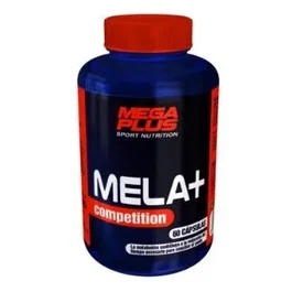 MEGA PLUS Mela+ Competition - Complemento Alimenticio para Conciliar el Sueño con Melatonina 1mg y L-Triptófano 50mg - 60 Cápsulas
