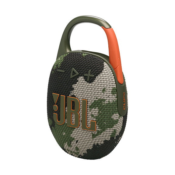 JBL Altavoz Bluetooth Portátil Clip 5, Resistente al Agua IP67, Camuflaje, 12h Autonomía, 7W, Bluetooth 5.3, con Gancho