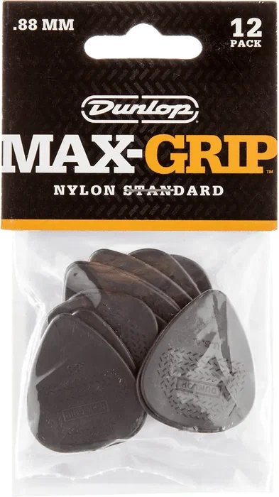 Dunlop Max-Grip Nylon Std Púa de Guitarra Estándar 0,88Mm - Pack 12 Unidades Dunlop Max-Grip Nylon Std Púa de Guitarra Estándar 0,88Mm - Pack 12 Unidades