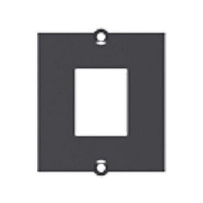 Bachmann Marco modular personalizado para 1x Keystone con soporte metálico, Negro Bachmann Marco modular personalizado para 1x Keystone con soporte metálico, Negro