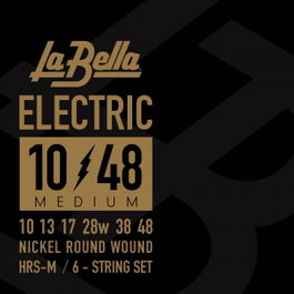 Juego de Cuerdas para Guitarra Eléctrica La Bella Hrs Medium 10-48