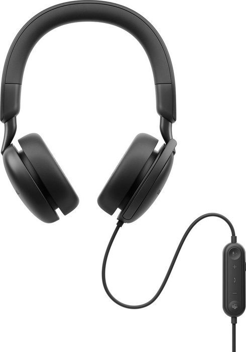 Dell Auriculares WH5024 Negro con Cancelación de Ruido Activa y Conectividad USB-C para Mac y Windows