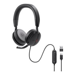 Dell Auriculares WH5024 Negro con Cancelación de Ruido Activa y Conectividad USB-C para Mac y Windows