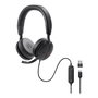 Dell Auriculares WH5024 Negro con Cancelación de Ruido Activa y Conectividad USB-C para Mac y Windows