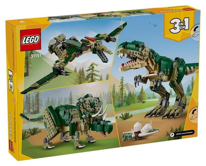 LEGO Creator 31151 T.Rex 3-en-1, Dinosaurio de juguete articulado multicolor LEGO Creator 31151 T.Rex 3-en-1, Dinosaurio de juguete articulado multicolor