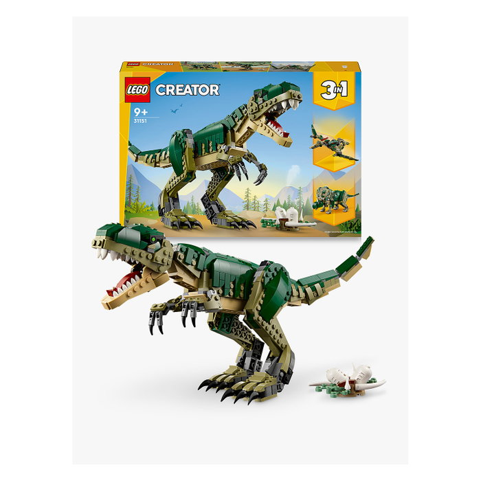 LEGO 31151 Creator 3 en 1 T.Rex - Juego de Construcción de Dinosaurio, 626 Piezas, Edad 9+ Años