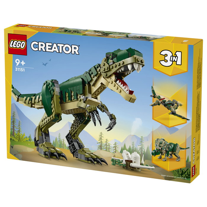 LEGO 31151 Creator 3 en 1 T.Rex - Juego de Construcción de Dinosaurio, 626 Piezas, Edad 9+ Años
