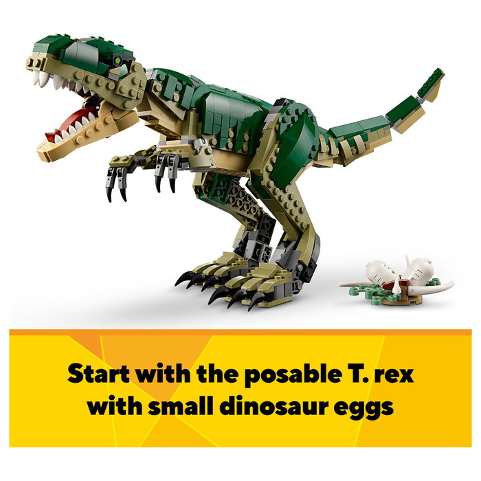 LEGO 31151 Creator 3 en 1 T.Rex - Juego de Construcción de Dinosaurio, 626 Piezas, Edad 9+ Años
