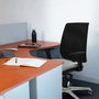 PIQUERAS Y CRESPO Alares Silla de Oficina Sincro Malla Negra y Asiento Amarillo