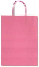 SADOCH REX Bolsas Kraft Allegra Rosa 26x12x36 cm (Paquete de 25)